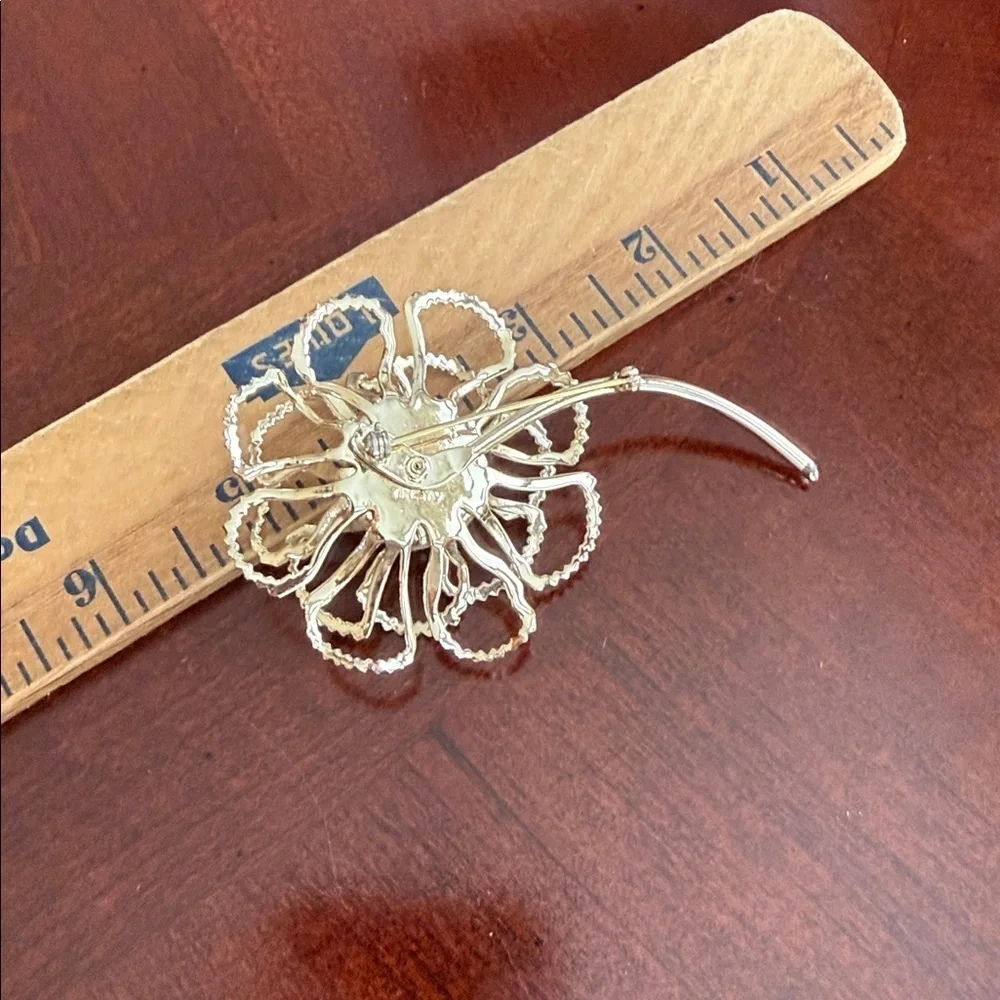 Vintage Large Flower Brooch